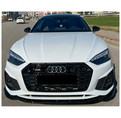 Spoiler delantero Oneway apto para Audi A5 S-Line/S5 F5 Facelift 2019- - Negro brillante