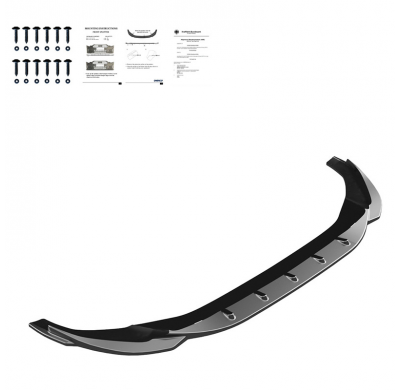 Spoiler delantero Oneway apto para Audi A5 S-Line/S5 F5 Facelift 2019- - Negro brillante