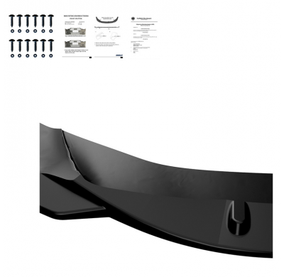 Spoiler delantero Oneway apto para Audi A5 S-Line/S5 F5 Facelift 2019- - Negro brillante