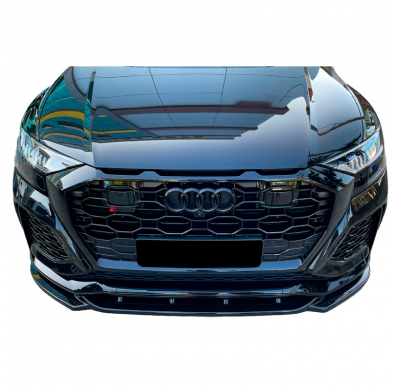 Spoiler delantero Oneway apto para Audi RS Q8 MK1 2019-2023 - Negro brillante
