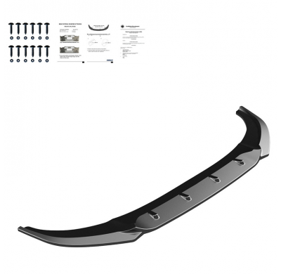 Spoiler delantero Oneway apto para Audi RS Q8 MK1 2019-2023 - Negro brillante