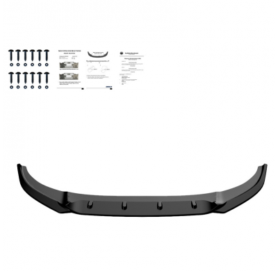 Spoiler delantero Oneway apto para Audi RS Q8 MK1 2019-2023 - Negro brillante