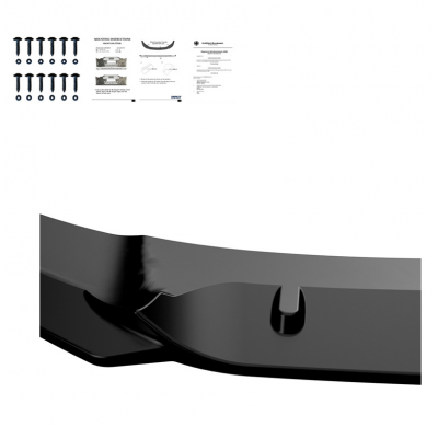 Spoiler delantero Oneway apto para Audi RS Q8 MK1 2019-2023 - Negro brillante