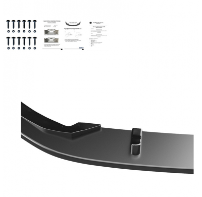 Spoiler delantero Oneway apto para Volkswagen Golf VII HB/Variant GTi/GTD 2013-2016 - Negro brillante