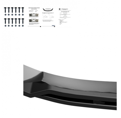 Spoiler delantero Oneway apto para Audi A6 S-Line/S6 C8 (Sedan/Avant) 2018- - Versión 3 - Negro brillante