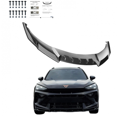Spoiler delantero Oneway apto para Cupra Formentor Facelift 2024- - Negro brillo