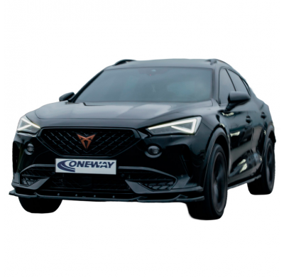 Spoiler delantero Oneway apto para Cupra Formentor 2020-2024 - Versión 3 - Negro brillo