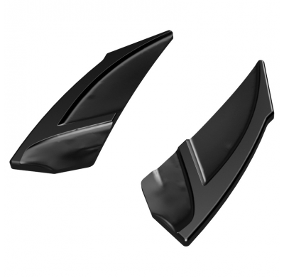 Difusores laterales traseros Oneway compatibles con Volkswagen Golf VII HB R 2013-2016 - Negro brillante