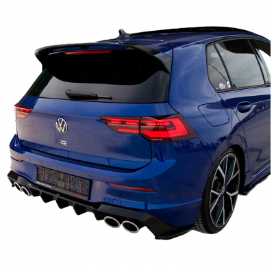 Difusores laterales traseros Oneway aptos para Volkswagen Golf VIII HB R 2020- - Negro brillante