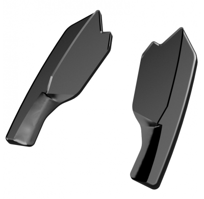 Difusores laterales traseros Oneway aptos para Volkswagen Golf VIII HB R 2020- - Negro brillante