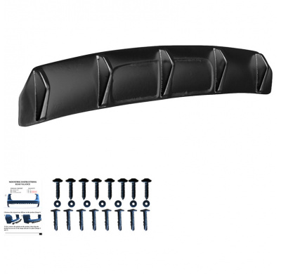 Difusor trasero unidireccional apto para Audi SQ5/Q5 S-Line (FY) 2017-2020 - Negro brillante