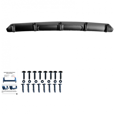 Difusor trasero unidireccional apto para Audi SQ5/Q5 S-Line (FY) 2017-2020 - Negro brillante