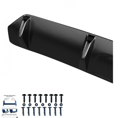 Difusor trasero unidireccional apto para Audi SQ5/Q5 S-Line (FY) 2017-2020 - Negro brillante