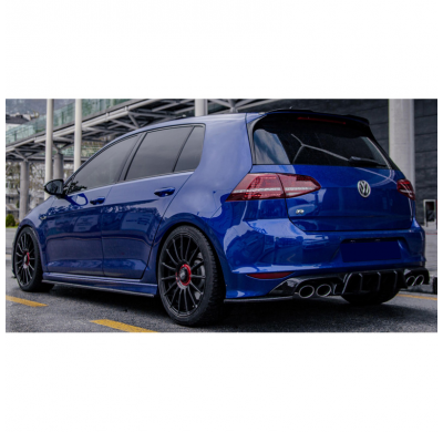 Faldones laterales Oneway Set compatibles con Volkswagen Golf VII HB/Variant R 2013-2016 - Negro brillante