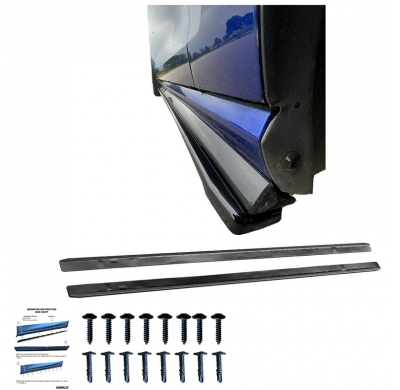 Faldones laterales Oneway Set compatibles con Volkswagen Golf VII (7.5) HB/Variant R 2017-2020 - Negro brillante