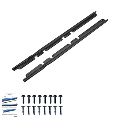 Faldones laterales Oneway Set - Universal - Largo 208cm - Negro brillante