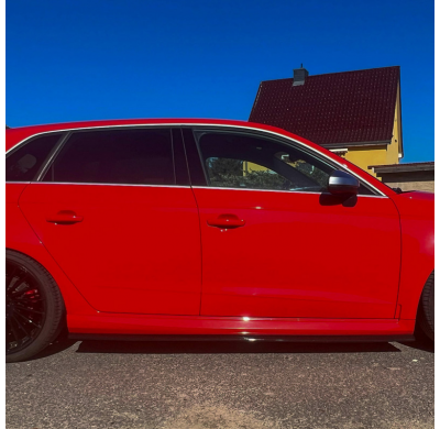 Faldones laterales Oneway Set aptos para Audi RS3 8V Sportback 2015-2020 - Negro brillante