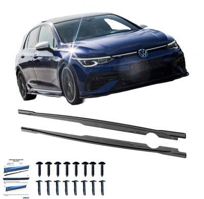 Faldones laterales Oneway Set aptos para Volkswagen Golf VIII HB/Variant R 2020- - Negro brillante