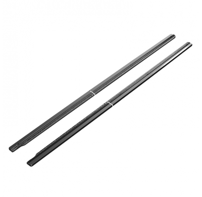 Faldones laterales Oneway Set compatibles con Volkswagen Transporter T6.1 2020-2022 (distancia entre ejes corta) - Negro brillan