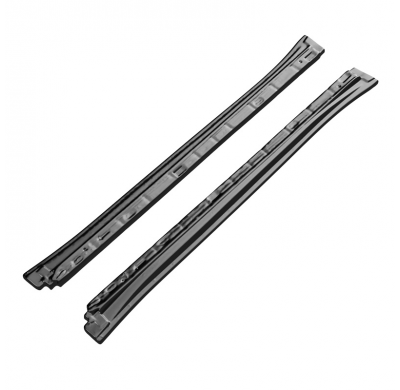 Faldones laterales Oneway Set aptos para Volkswagen Tiguan II R/R-Line Facelift 2020-2024 - Negro brillante