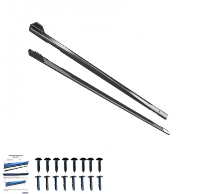 Faldones laterales Oneway Set compatibles con BMW iX M-Pack i20 2021- - Negro brillante