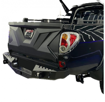 Cubierta de portón trasero Oneway adecuada para Mitsubishi L200 Triton 4 2010-2014 - Negro mate