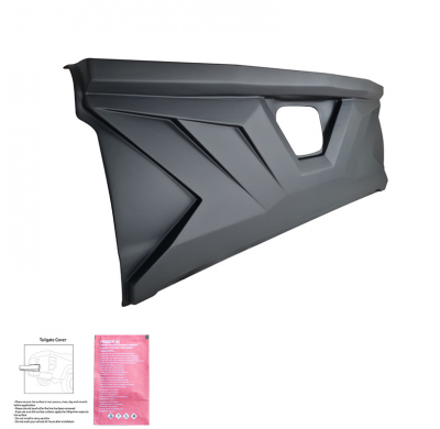 Cubierta de portón trasero Oneway adecuada para Mitsubishi L200 Triton 4 2010-2014 - Negro mate