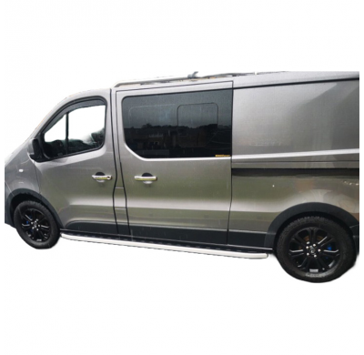 Embellecedores de paso de rueda Oneway Set adecuados para Renault Trafic 2014- y Opel Vivaro 2014-2018 (distancia entre ejes lar