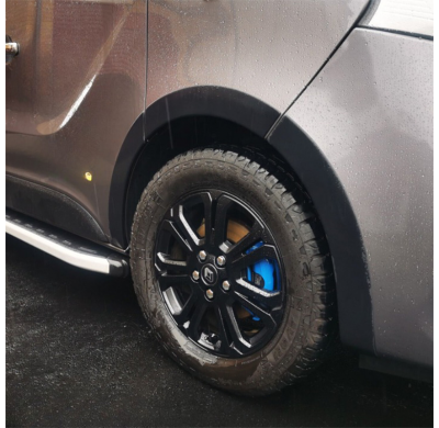 Embellecedores de paso de rueda Oneway Set adecuados para Renault Trafic 2014- y Opel Vivaro 2014-2018 (distancia entre ejes lar