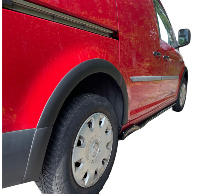 Embellecedores de paso de rueda Oneway Set adecuados para Volkswagen Caddy MK4 2015-2020 (distancia entre ejes corta) - Negro ma