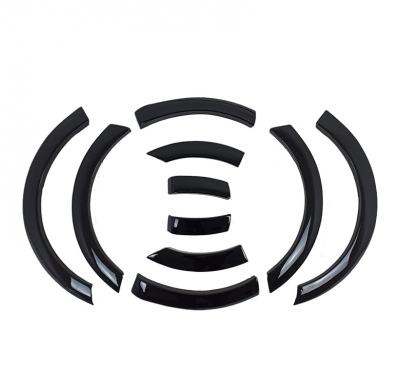 Embellecedores de paso de rueda Oneway Set adecuados para Volkswagen Caddy MK4 2015-2020 (distancia entre ejes corta) - Negro ma