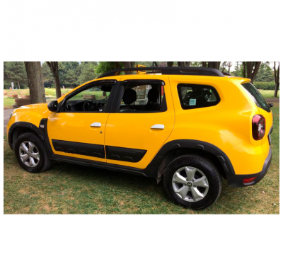 Embellecedores de paso de rueda Oneway Set compatibles con Dacia Duster II 2018-2024 con Park Assist (Offroad) - Negro mate
