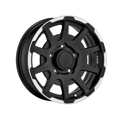 LLANTA SPARCO DAKAR 5,5x16 ET5 5x139,7 SPARCO MATT BLACK LIP POLISH