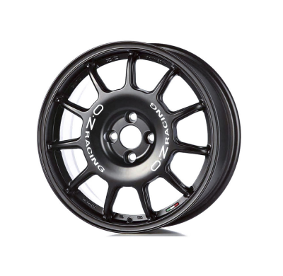 LLANTA LEGGENDA 7x17 ET 42 4x100 OZ RACING MATT BLACK WHITE LETTERING