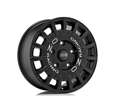 LLANTA RALLY RAC. VAN 8x18 ET 45 5x120 OZ RACING MATT BLACK SILVER LETTERING