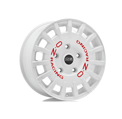 LLANTA RALLY RAC. VAN 7,5x18 ET 48 5x160 OZ RACING RACE WHITE RED LETTERING