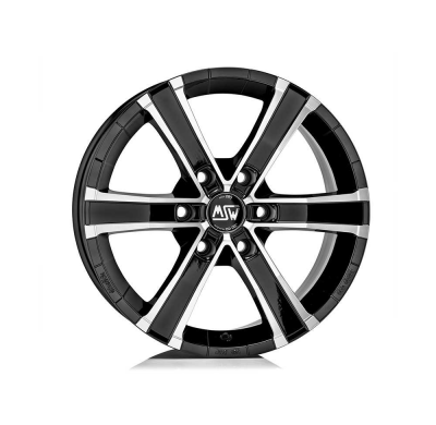 LLANTA SAHARA 6 8x18 ET 25 6x139,7 OZ GLOSS BLACK FULL POLISHED