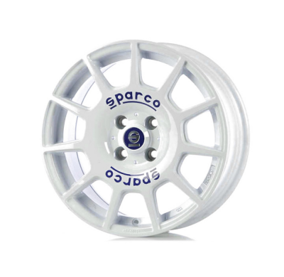 LLANTA SPARCO TERRA 7x16 ET 30 4x100 SPARCO WHITE BLUE LETTERING