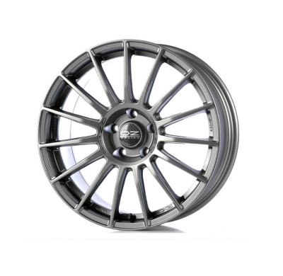 LLANTA SUPERTURISMO LM 7,5x17 ET 35 4x100 OZ RACING MATT GRAPHITE SILVER LETTERING