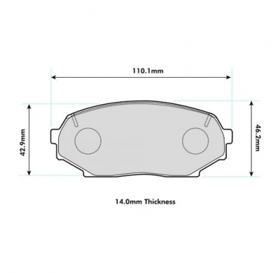 Pastillas de freno PBS PROTRACK DELANTERAS MAZDA Miata 1.6 KW: Año: 1909 > 1993
