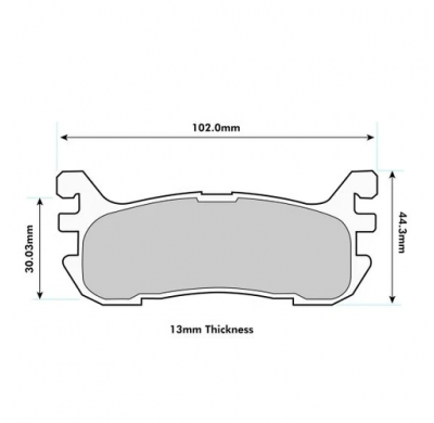 Pastillas de freno PBS PROTRACK TRASERAS MAZDA MX5 II 1.8 i (NB) 16V KW:103 Año: 1990 > 2000