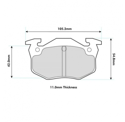 Pastillas de freno PBS PROTRACK TRASERAS CITROËN Xsara 2.0 i 16V KW: Año: 1997 >