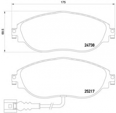 Pastillas de freno PBS PRORACE DELANTERAS SKODA Octavia Combi (5E5) 1.2 TSI KW:63 Año: 2012 >