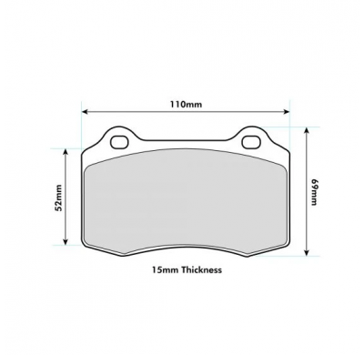 Pastillas de freno PBS PRORACE TRASERAS FERRARI 360 (F142) 3.6 Challenge KW:305 Año: 2001 > 2005