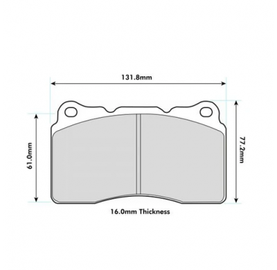 Pastillas de freno PBS PRORACE DELANTERAS ALFA ROMEO 159 (939) 2.4 JTDM KW:154 Año: 2007 > 2011