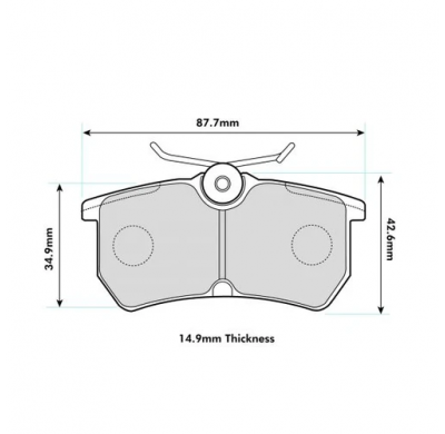 Pastillas de freno PBS PROTRACK TRASERAS FORD FOCUS I (DAW, DBW) 1.8 TDCi KW:85 Año: 2001 > 2004