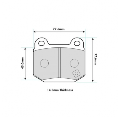 Pastillas de freno PBS PROTRACK TRASERAS MITSUBISHI Lancer 2.0 Evo VI / Evo VII KW:206 Año: 1999 >