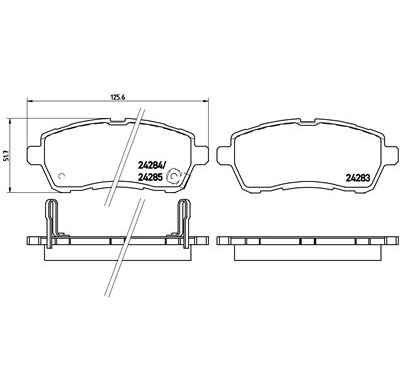 Pastillas de freno PBS PROTRACK DELANTERAS SUZUKI Swift V (AZ) 1.4 Sport (ZC33S) KW:103 Año: 2017 >