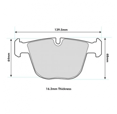Pastillas de freno PBS PRORACE TRASERAS BMW 1 (E82) 3.0 M Coupe' pinza STD KW:271 Año: 2011 >