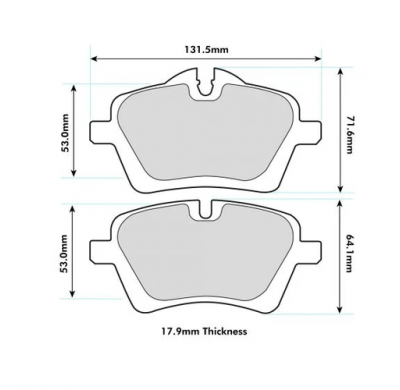 Pastillas de freno PBS PRORACE DELANTERAS MINI MINI (R50) 1.4 One D  TRW Front KW:65 Año: 2003 > 2005
